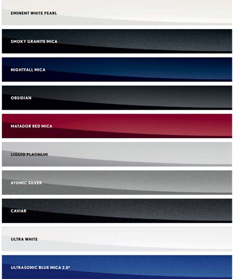 Lexus Color Code Chart