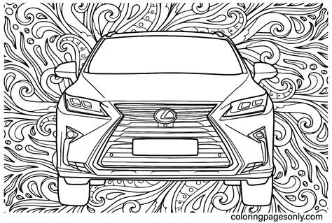 Lexus Is Coloring Mindfulness