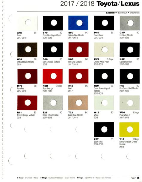 Lexus Paint Color Options