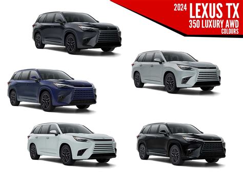 Lexus Tx Color Options