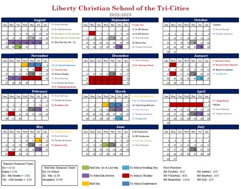 Liberty Christian Calendar