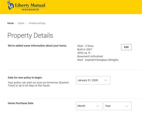 Liberty Mutual Home Insurance Quote
