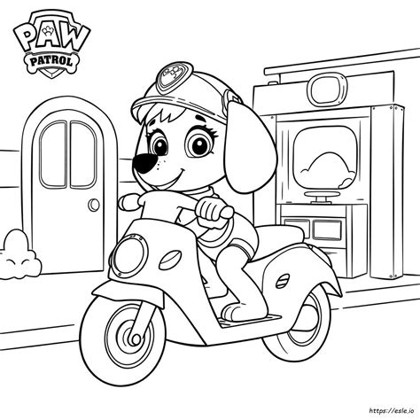 Liberty Paw Patrol Color Page