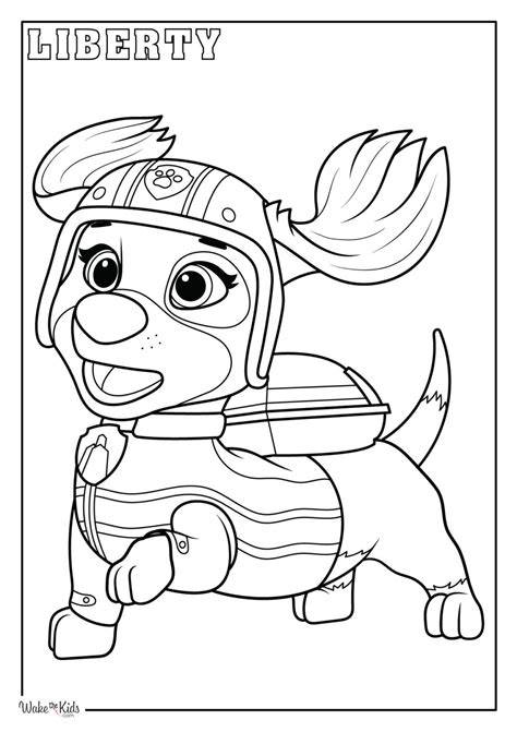 Liberty Paw Patrol Coloring Pages