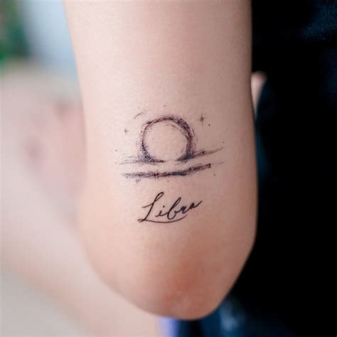 Libra Zodiac Sign Tattoo