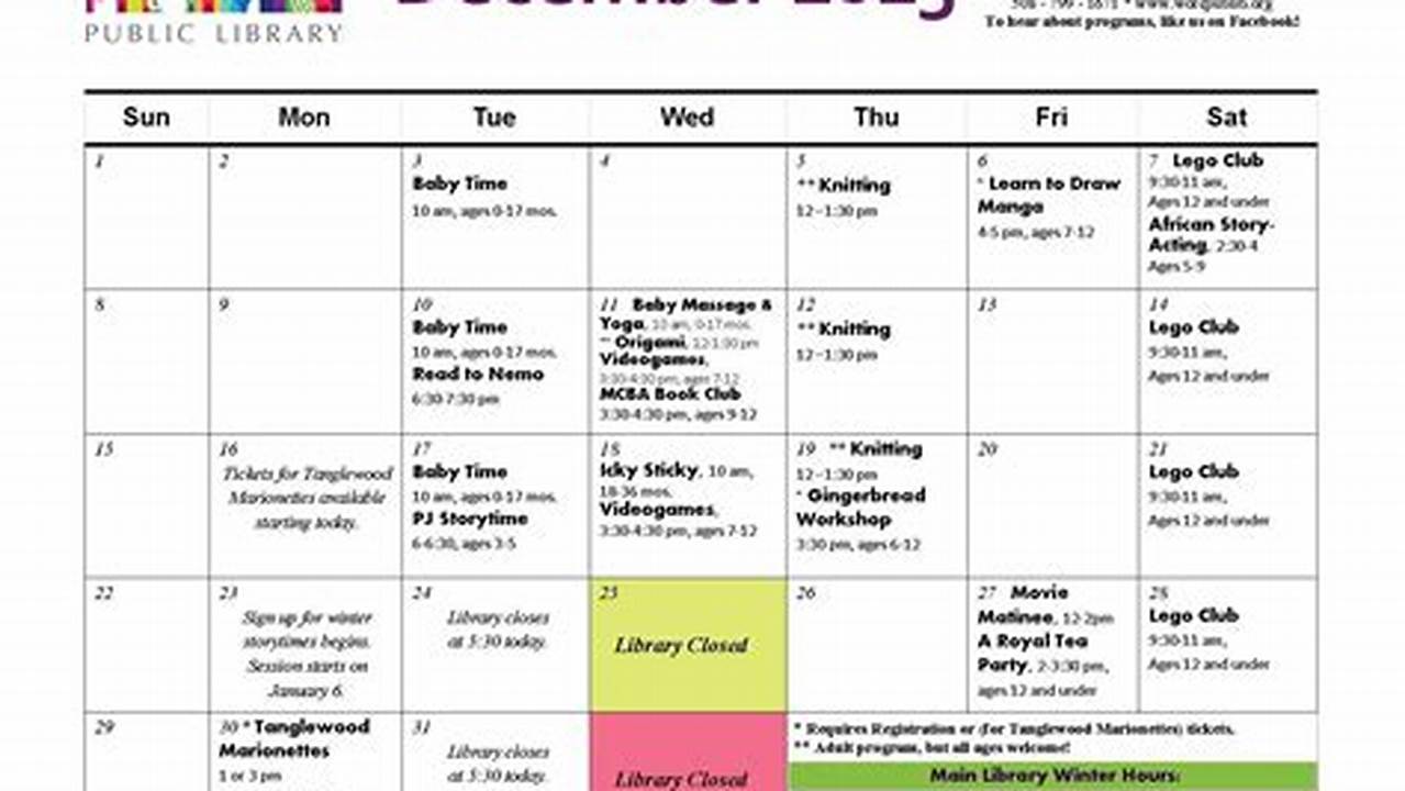 Libraries Connected Calendar 2025