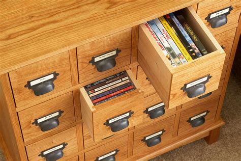 Library Card Catalog Storage