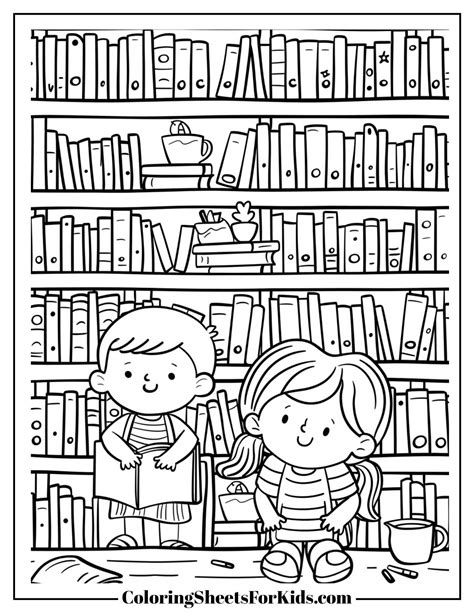 Library Color Pages