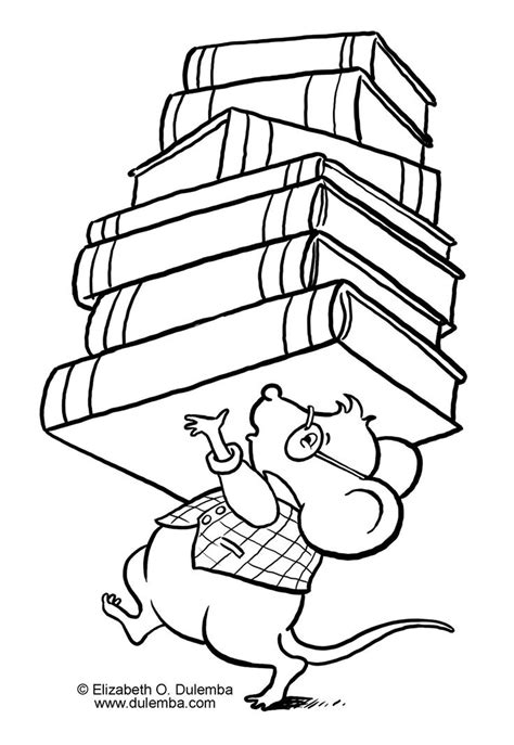Library Coloring Pages Free Printable