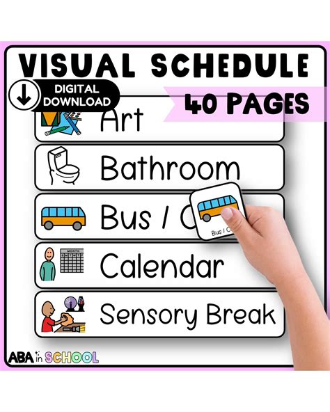 Library Icons Visual Schedule Printable