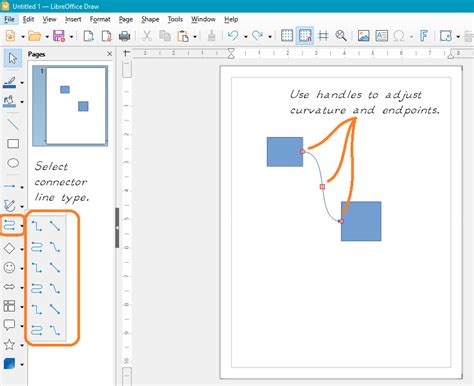 Libreoffice Draw Connector Add Point