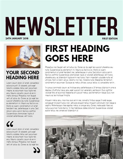 Libreoffice Newsletter Template