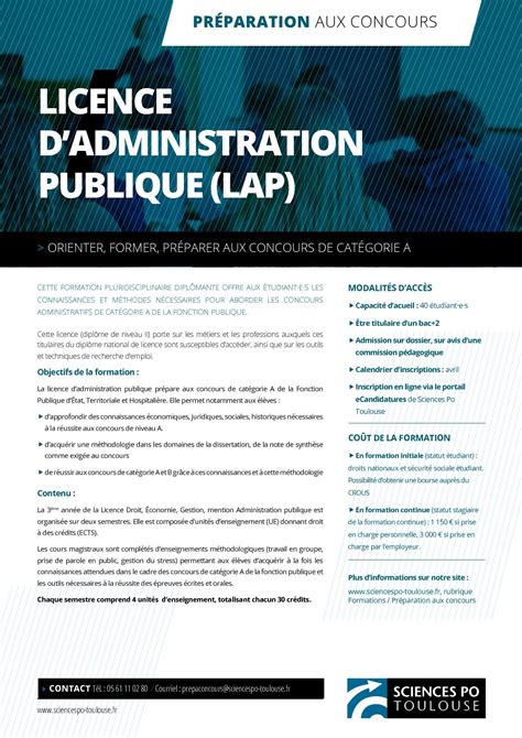 LAP Licence d'Administration Publique (L3) IPAG Nancy
