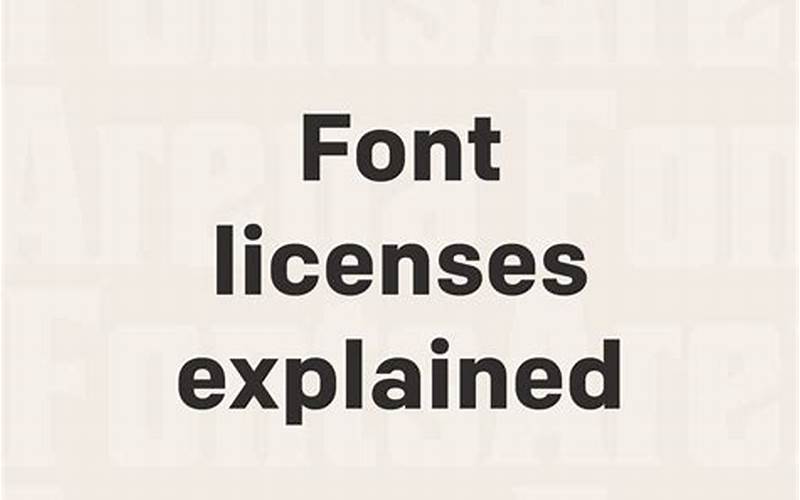 License In Fonts