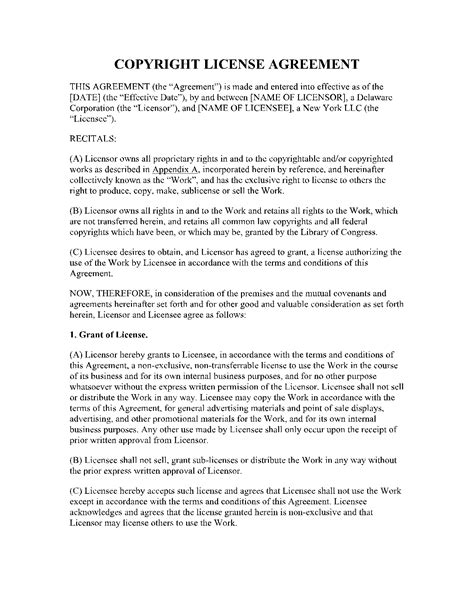 Copyright License Agreement Approved, Seal Stamped on Official Business