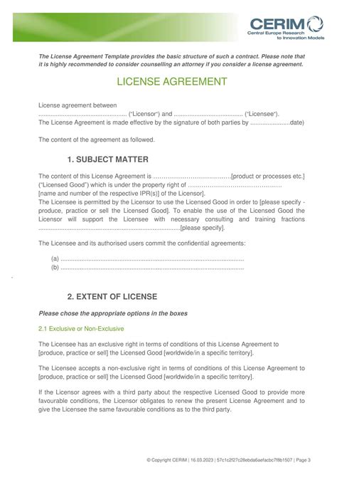 50 Professional License Agreement Templates ᐅ TemplateLab