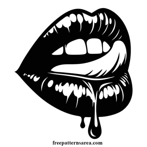 Unleash your Creative Juices with the Luscious Licking Lips SVG Design!