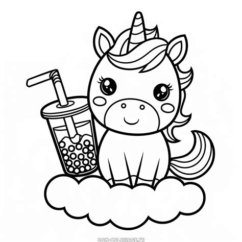 Licorne Colorier