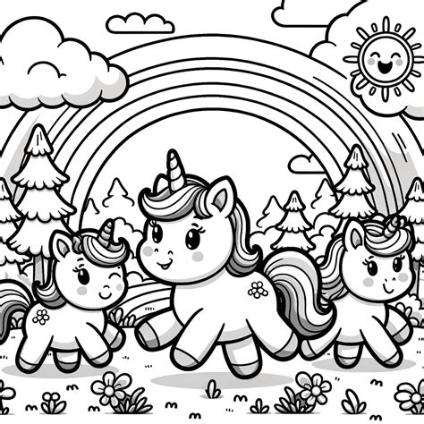 Licorne Magique à Colorier