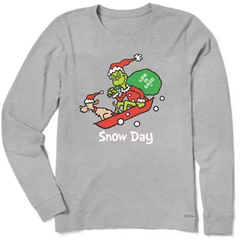 Life Is Good Grinch Shirt - Perfect Gift for Christmas