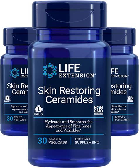Transform Your Skin with the Power of Life Extension Skin Restoring Ceramides: Experience a Youthful Glow and Well-nourished Skin!