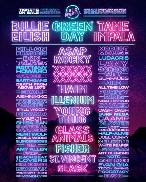 Get Ready for Life Is Beautiful Festival Lineup!