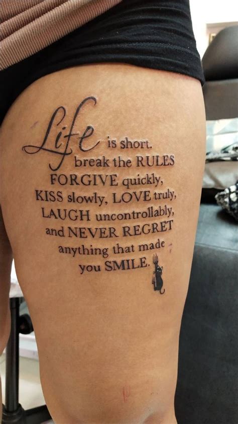 Life Is Short Tattoo Ideas