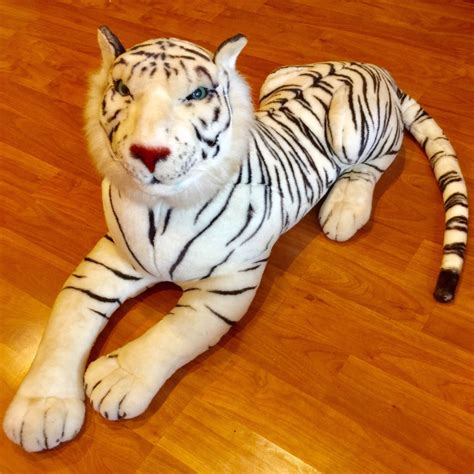 Unleash the Wild with the Best Life Size White Tiger Stuffed Animal for Your Kids!