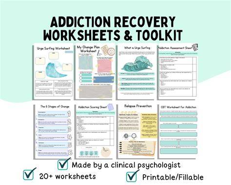 Life Skills For Recovering Addicts Worksheets