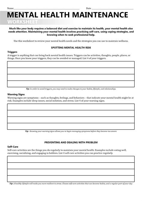 Life Skills In Recovery Worksheets
