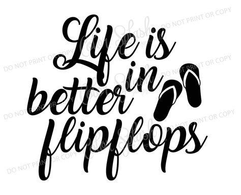 Download Life is Better in Flip Flops SVG... Cameo