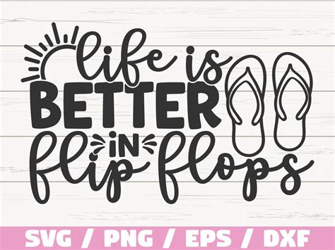 Download Life is Better in Flip Flops SVG... Commercial Use