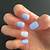 Light Blue And White Nail Designs