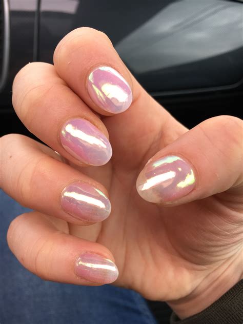Light Pink Chrome Nails Almond – The Latest Trend In Nail Art