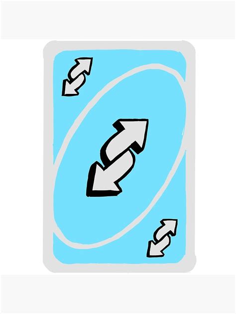 Light Blue Reverse Uno Card