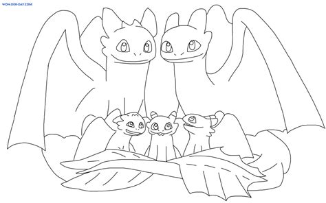 Light Fury Coloring Page