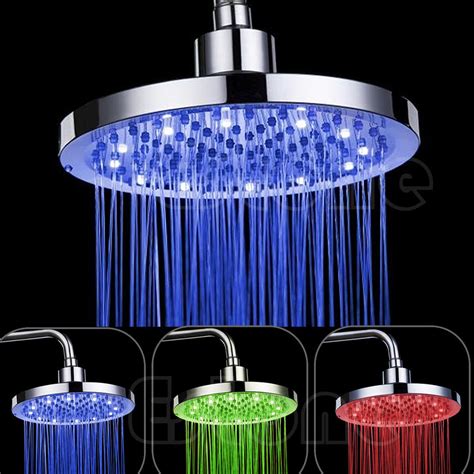 7 Colors Led Romantic Light Water Home Bathroom Shower Light Shower Head No Batteries Needed