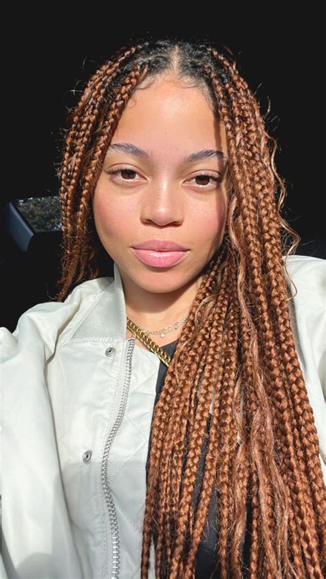 Glowing Beauty: Celebrating the Strength and Grace of Light Skinned Women Rocking Box Braids