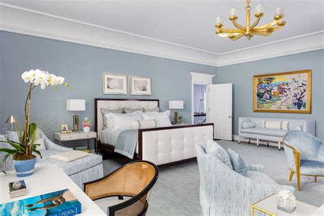 Light blue bedroom ideas with a desk
