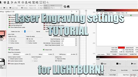Lightburn Engrave Settings