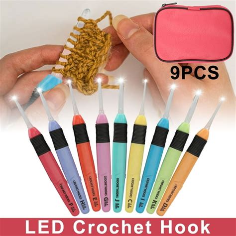 Lighted Crochet Needles