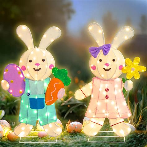 Lighted Easter Bunny