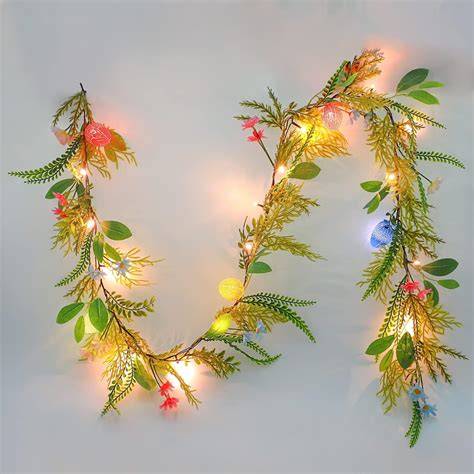 Lighted Easter Garland