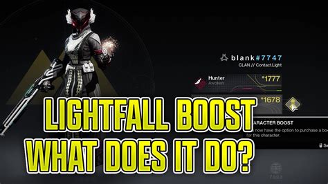 Lightfall Character Boost