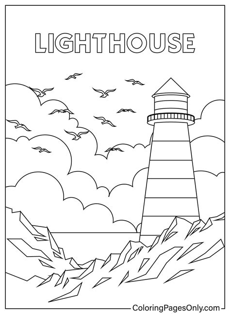 Lighthouse Coloring Book Pages