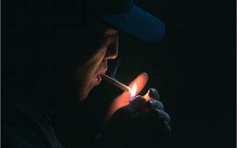 Lighting Cigarette