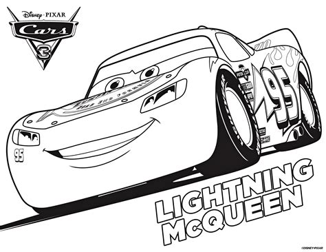 Lightning Mcqueen Coloring Pages Printable