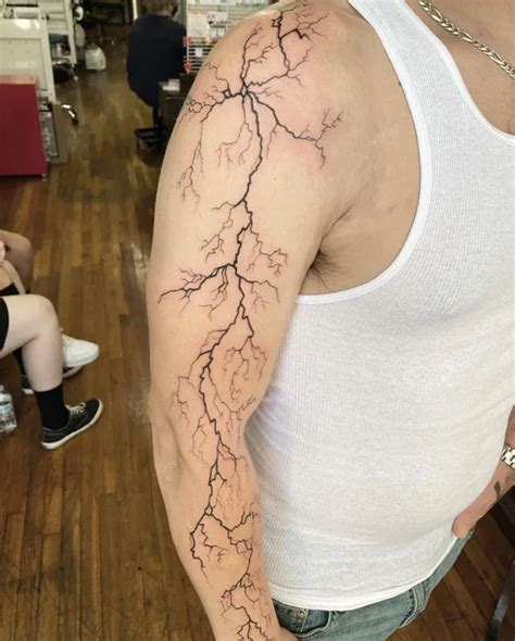 Lightning Arm Tattoo