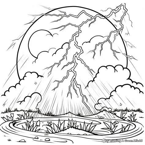 Lightning Coloring Pages