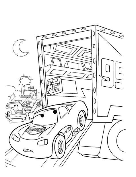 Lightning Mcqueen Coloring Pages Free